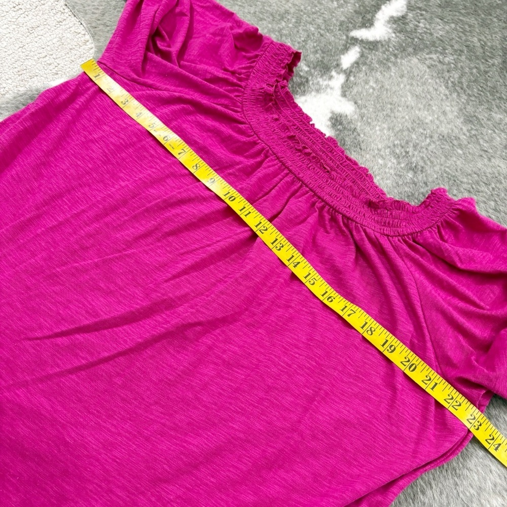 NWT Knox Rose Smocked Neck Top Large - Picture 9 of 9